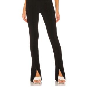 Norma Kamali Women’s Black Flared Knit Pants